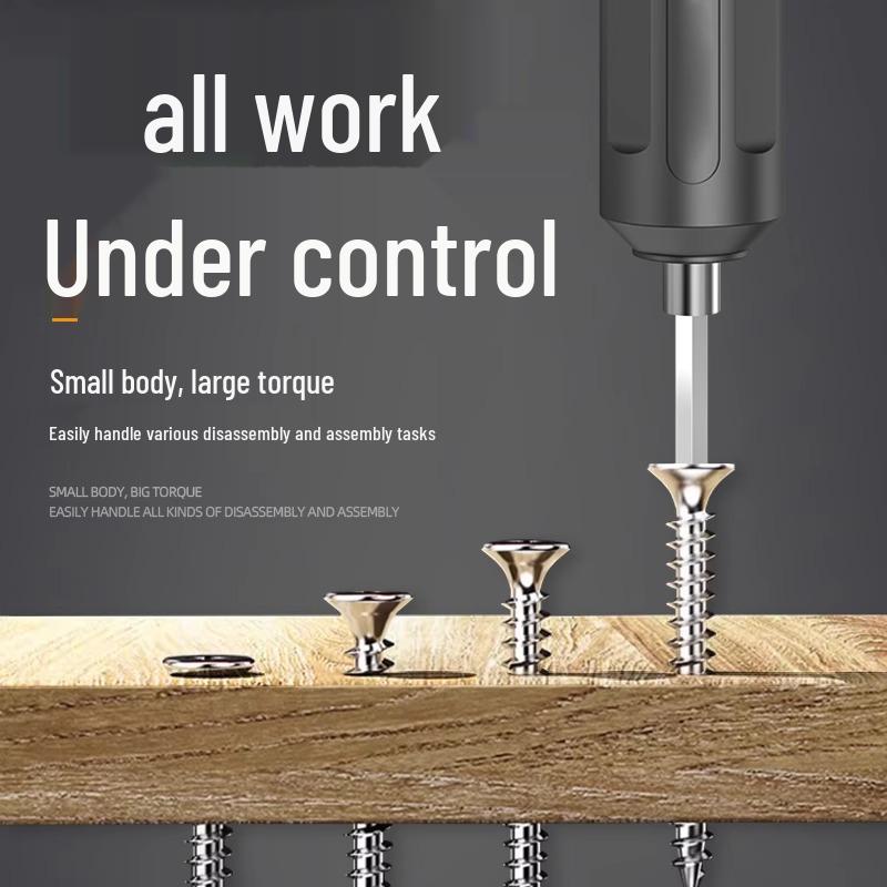 Rechargeable Portable Electric Screwdriver Set for Household Use