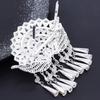 Glinting Tassels Hair Jewelry Queen Headdress for Pageant Proms Bridal Wedding Bridal Wedding Headwear