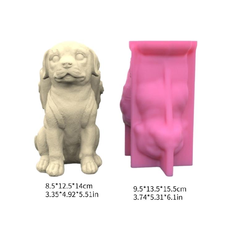 Silicone Casting Mold Dog Shaped Vase Mold for Designing Vases and Candle Holder