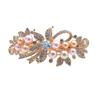 Light Luxury Imitation Pearl Flower Hairpin, Female Back Head Hair Tie, Spring Clip Hairpin, Headgear Clip, Alloy Hair Accessories