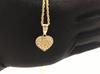 Hip Hop Unique Design Gold Nugget Diamond Cut Heart Shaped Charm Pendant Necklace  for Women/Men Jewelry