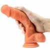 Adult Products Female Masturbation Dual Hardness Liquid Silicone Simulation Penis Manual Suction Cup False Anal Anal Plug