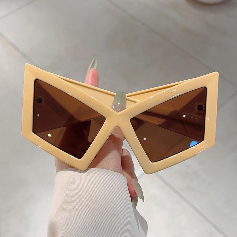 Oversized Cat Eye Sunglasses Women New Fashion Multi-color Hip-hop Sun Glasses Trendy Brand Design Beach Vacation Shades