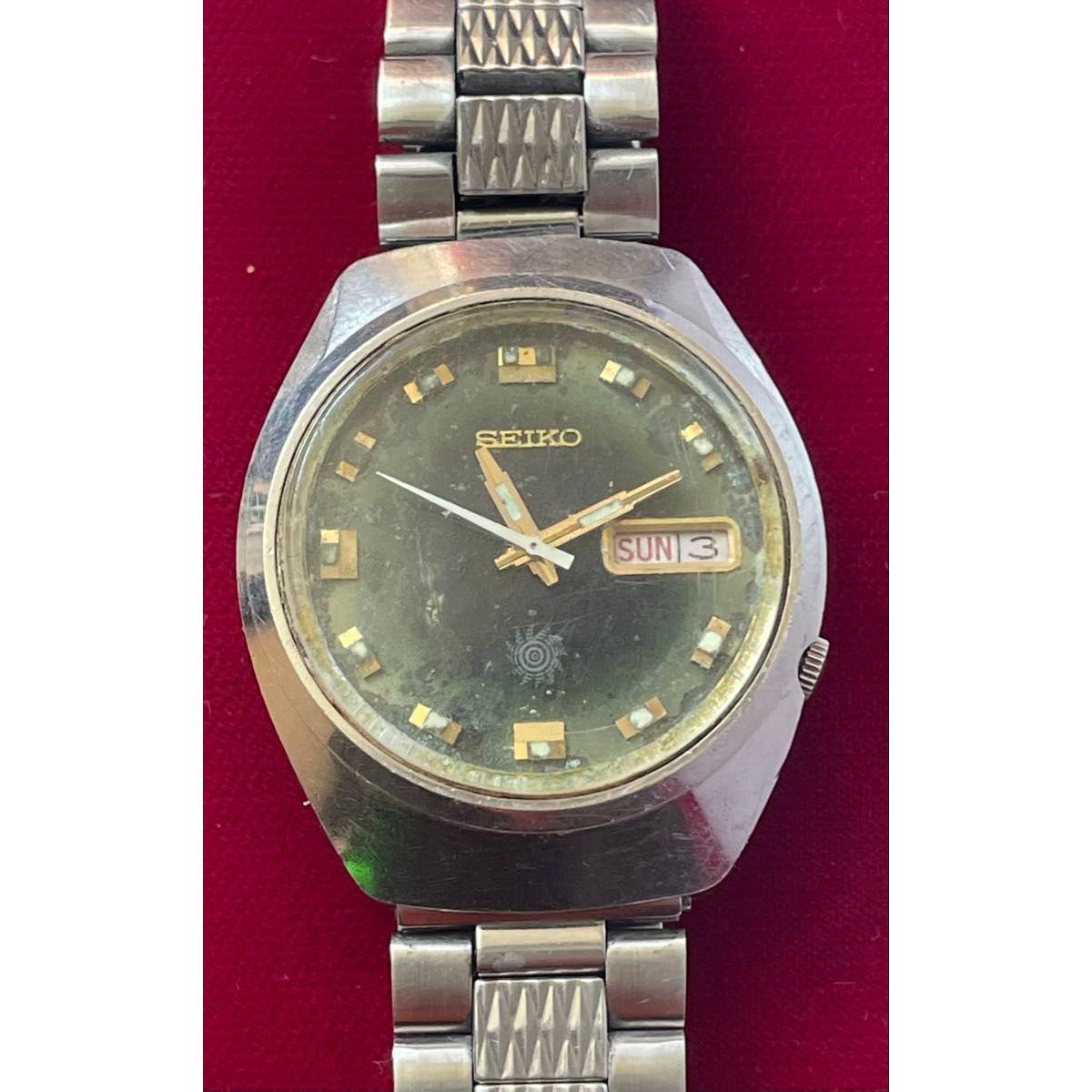 [Rare / Working] SEIKO advan 7019-7250 Automatic winding Green Dial 70s Men s