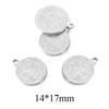 2Pcs Religious Stainless Steel  Mary   Charm Pendant Diy For Jewelry Makings Connectors Accessories