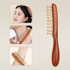1 Pcs Sandalwood Massage Comb With Wide Teeth Unblocks The Meridians Of The Head The Brass Meridian Scalp And Hair Therapy Comb