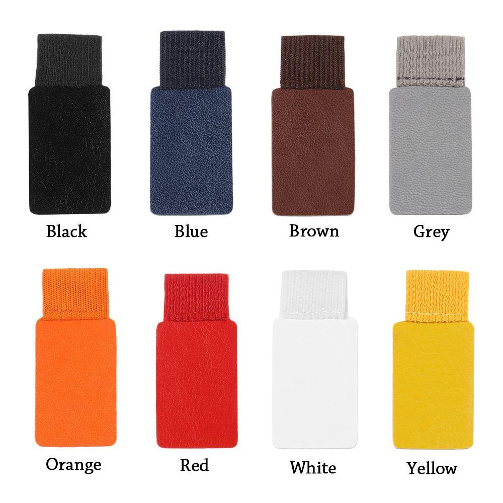 Multicolor Self-adhesive Pen Clips Elastic Loop Leather Pencil Holder Organizer Office Stationery Lightweight Notebook Accessories