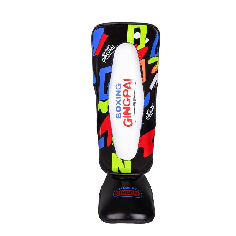 Kids Boxing Shin Guards With Foot Protection Muay Thai Kickboxing Martial Arts Training