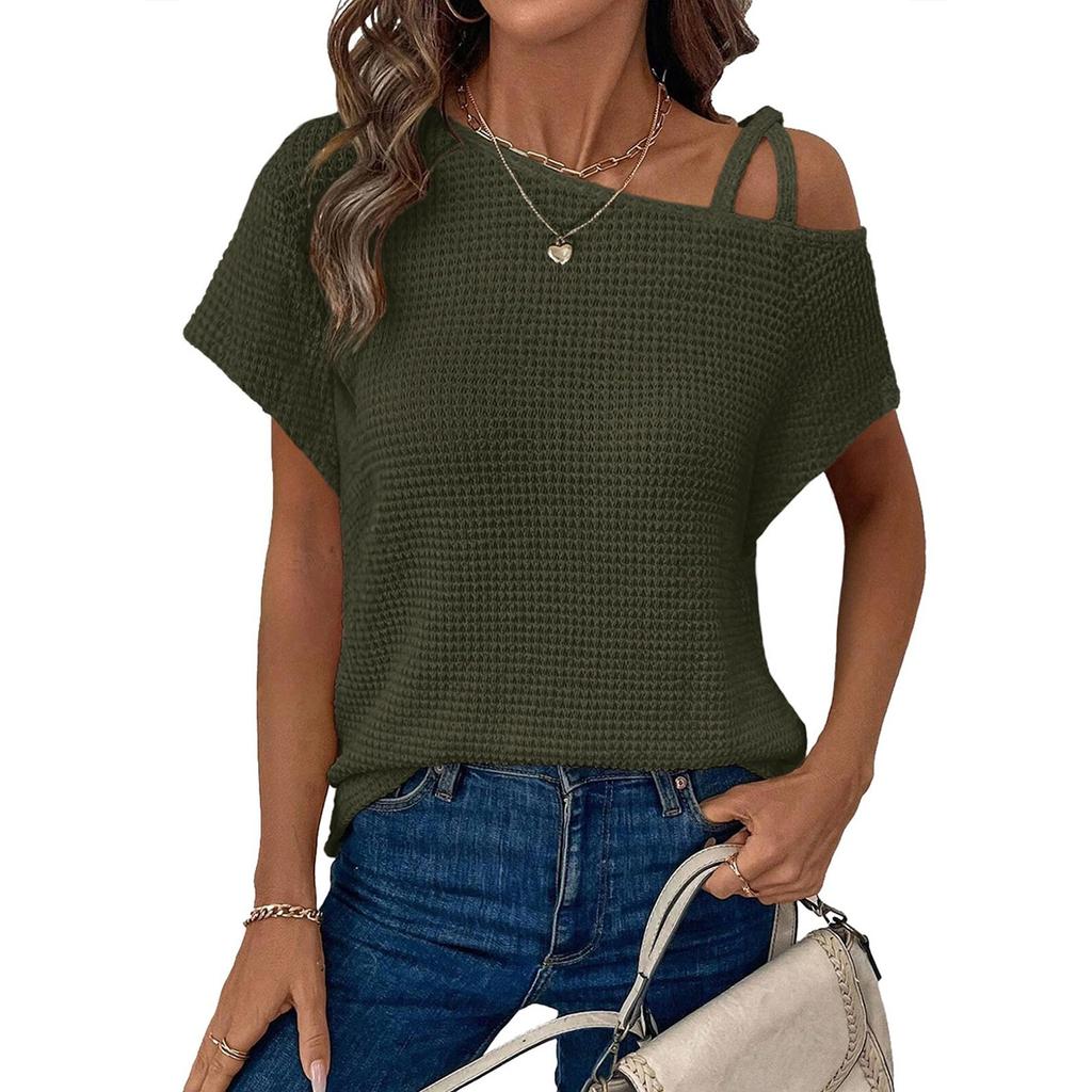 Women Casual Loose Shirts Fashion Tops T-shirts Tee