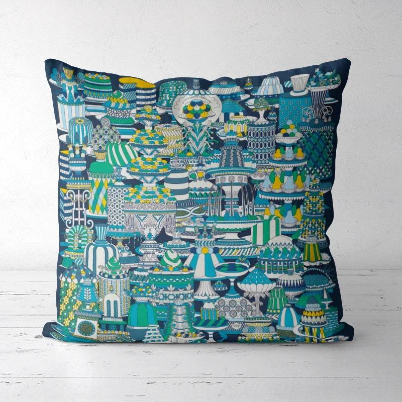 A DropShipping Christmas Pillowcases  Home Decor Printed Cushion Cover Decorative Boho High-end Royal High Quality Europe