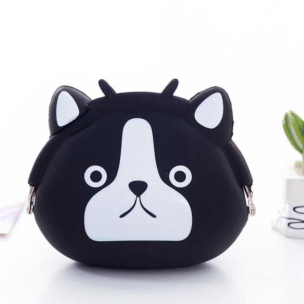 Silikon-Münzbörse Süßes Schwein Katze Frosch Gelbe Ente Panda Eule Hund Geldbörse Kinder Frauen Mini-Tasche KTB