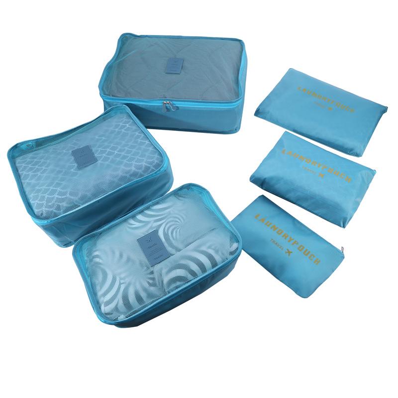 

Дорожная сумка для хранения, шесть комплектов большой вместимости, сумка для хранения багажа из ткани Оксфорд из дорожного набора