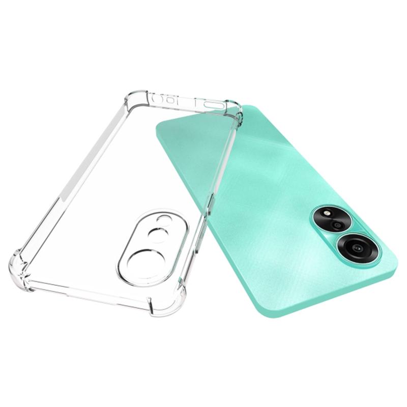 For Oppo A78 4G Case Flexible TPU Anti-slip Transparent Cover