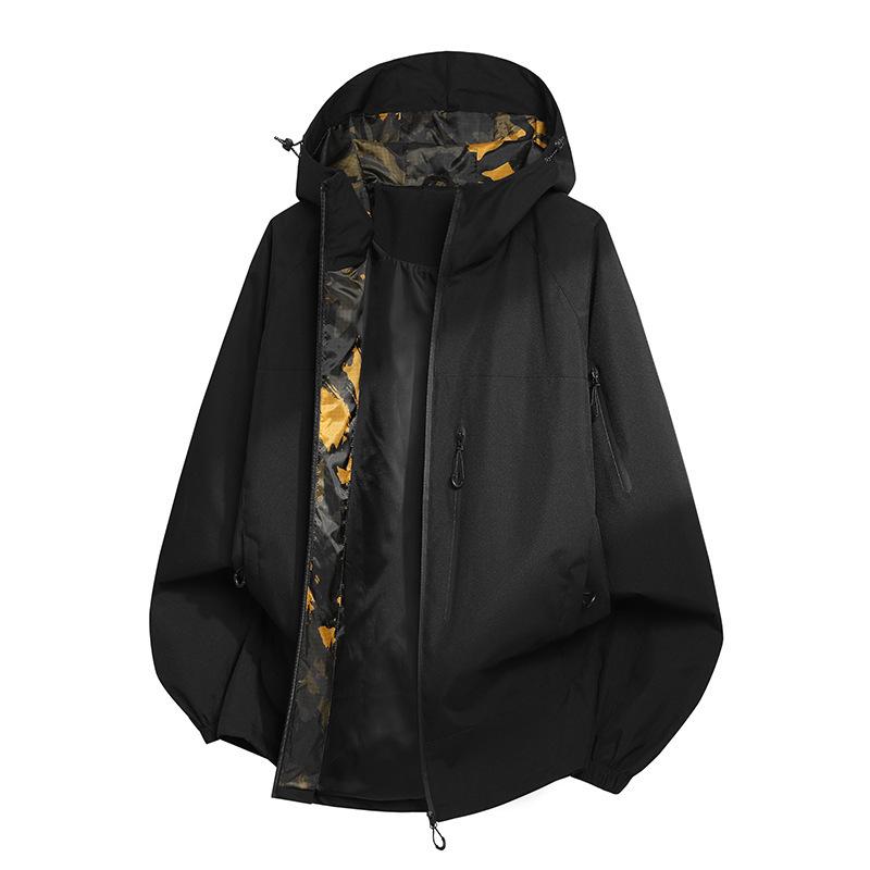 New Autumn Outdoor Mountain Functional Jacket Jacket Men's Handsome Loose Hooded Jacket