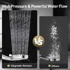SZRSTH Shower Head with Handheld, High Pressure 10 Modes with 59" Stainless Steel Hose Adjustable Holder