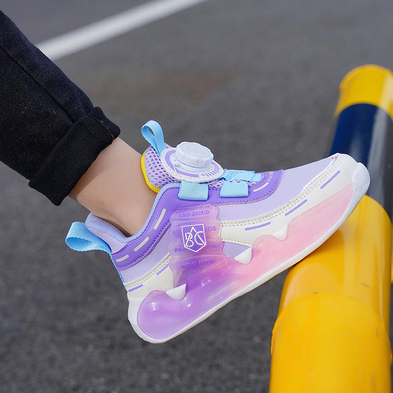 Girls' 2025 Autumn/Winter Cotton Sports Shoes - Thickened, Warm Running Shoes for Medium/Large Children.