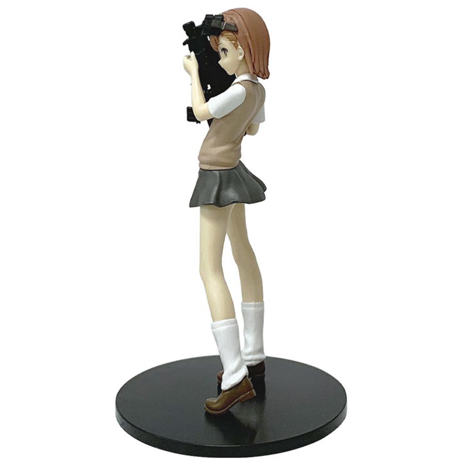 Anime A Certain Magical Index Misaka Mikoto Railgun Girl 17cm Anime Figure PVC Action Figures Model Anime Cartoon Model Plaything Present
