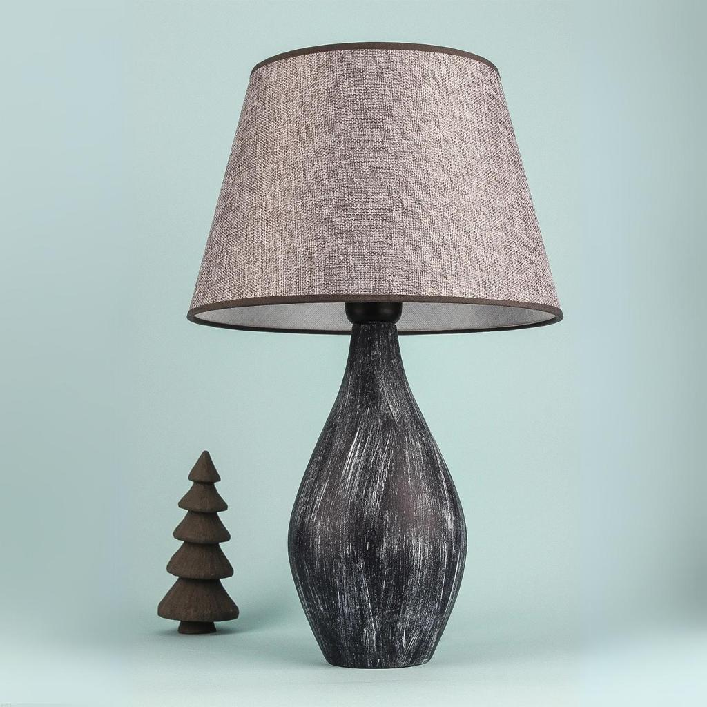Seigle Handmade Seramik Abajur Gri