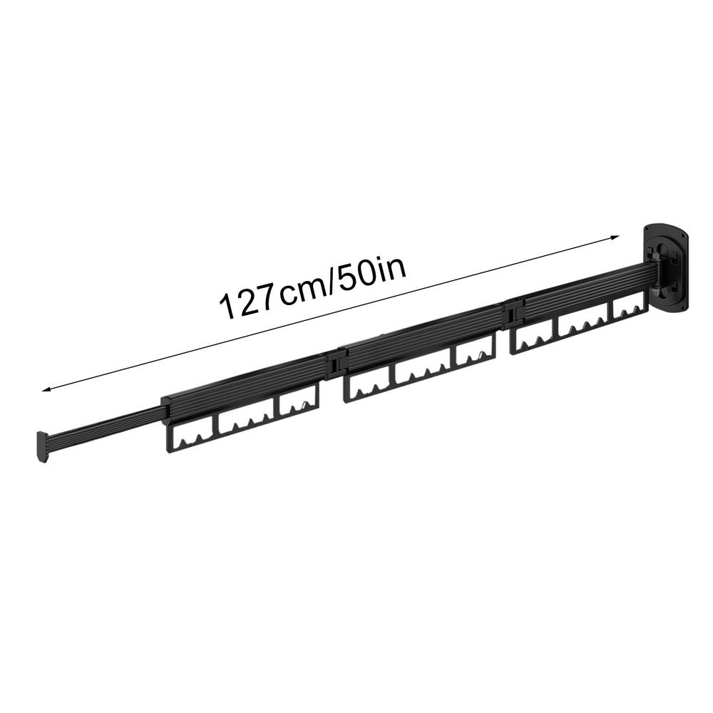 Clothes Drying Rack  Aluminum Alloy Folding Drying Rack Wall-mounted Collapsible Drying Rack Space Saver Clothes Dryer