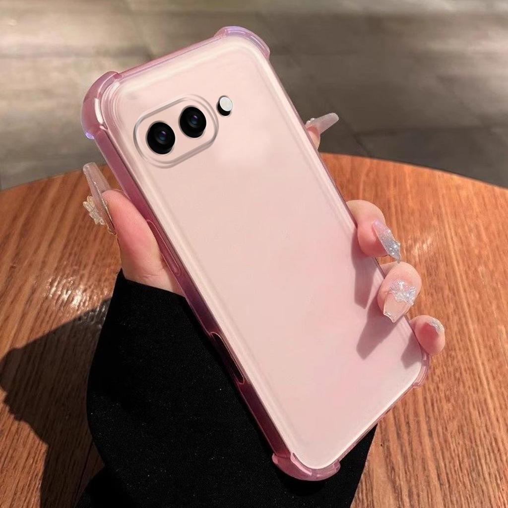 Case for Google Pixel 9A Translucent Frosted Matte Casing 4-Corner Airbag Shockproof Bumper Cover