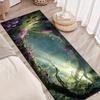 1Pcs Pastoral Style Surrounded By Blooming Non-Slip Washable Area Rug Runner for Entryway, Living Room, Bedroom & Patio