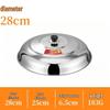 Zhaoran 28cm Stainless Steel Domed Wok & Pot Lid with Glass Window