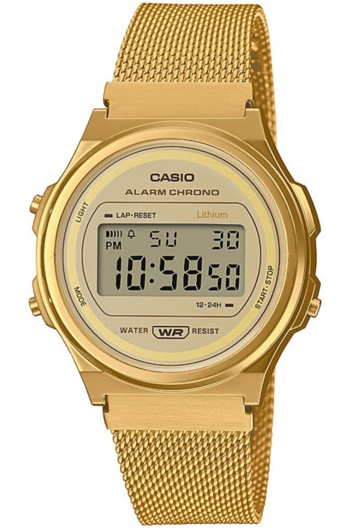 Наручные часы Casio Золотые 38,8×36,6×9,2 мм Браслет