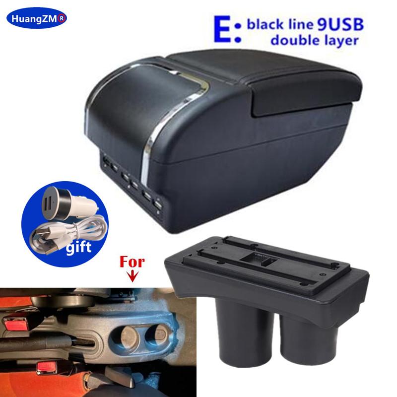For Citroen C2 C3 Car Armrest Box Central Storage Box Interior Retrofit USB Charging Ashtray Car Accessories