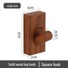 Gancio Cilindrico in Legno di Faggio Nordico per Cappotti e Cappelli - Design Senza Fori per Porte, Ingressi, Bagni e Cucine