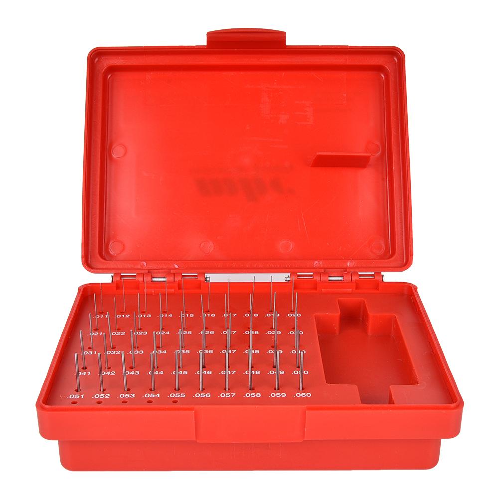 50Pcs Set M0  0.011 0.060 Inch Steel Plug Pin Gage Set 0.0002 Inch Precision