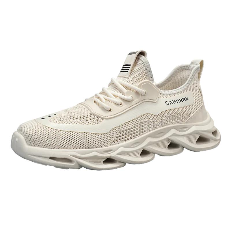 Fashion Men's Spring Summer New Lightweight Breathable Mesh Sports Shoes Casual Lazy Style PVC Outsole Non-Leather Leisure Running Shoes