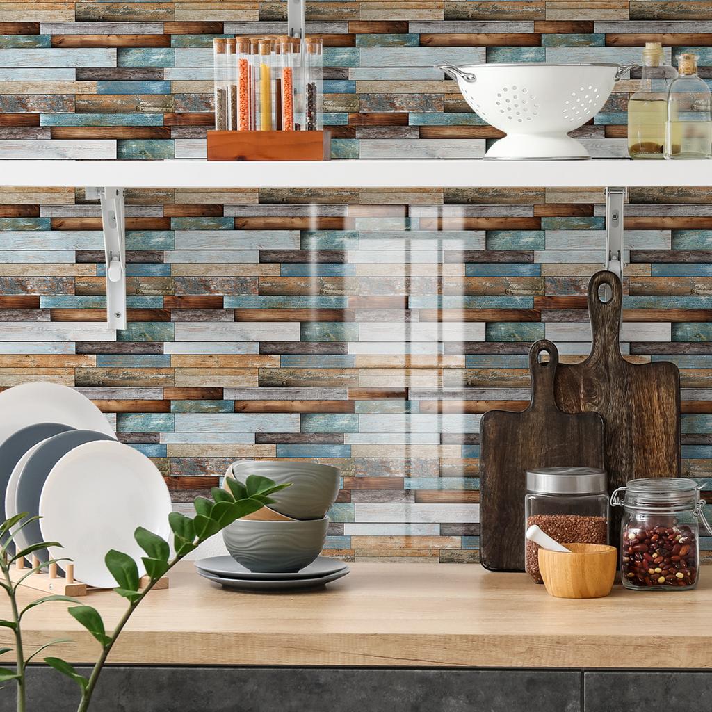 Küchenaufkleber Wasserdicht Und Ölfest 3D Simulation Kristall Spleißen Anti-Fliesen Wandaufkleber Renovierungsaufkleber Verschönerung Explosion