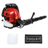 Backpack Gas Leaf Blower, 75.6cc 2 Stroke Engine, 850CFM, 200MPH, High Power Gasoline Leaf Blower, 2.3L Fuel Tank, Ergonomic Blower for Leaf, Sand,