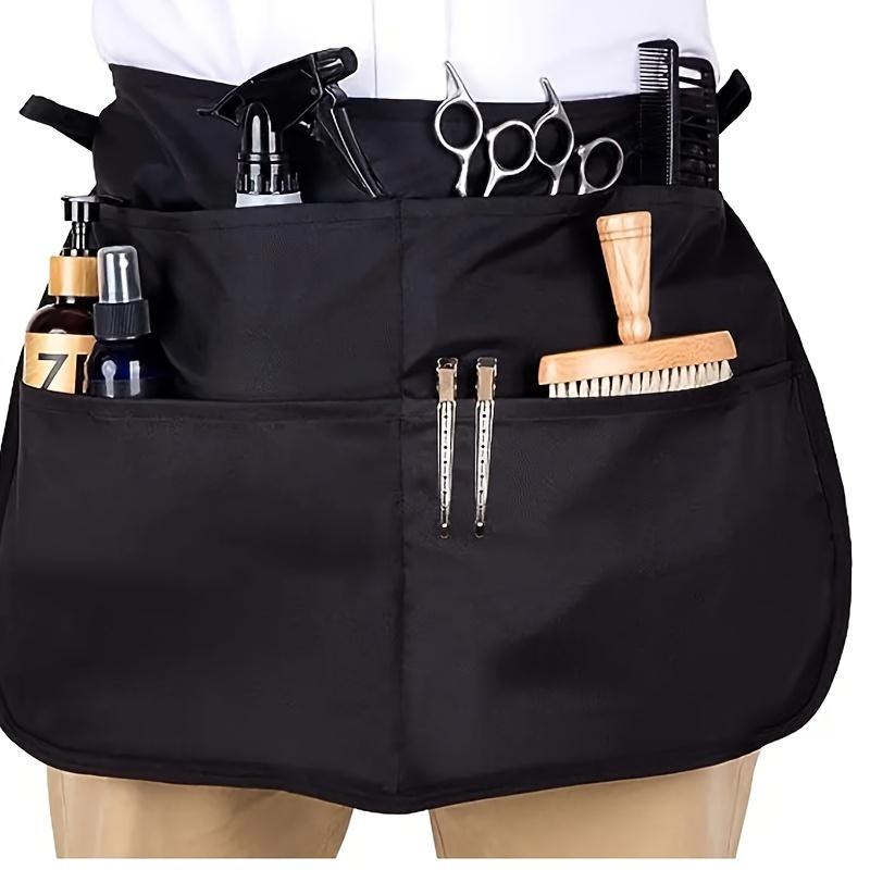 Beauty Salon Apron With Pockets Man Woman Barber Professional Hairdresser Apron Material Barber Hair Stylist Barista Accessories