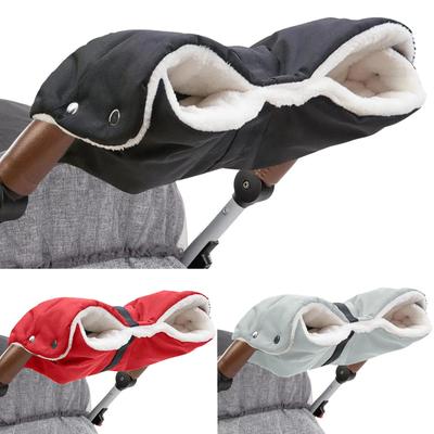 1 Set Gloves Glove Baby Stroller Accessories  Keep Stroller Warm Gloves W Detachable Warm Fleece Windproof Warm Handbags