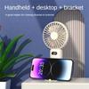 USB Handheld Mini Fan Foldable Portable Neck Hanging Fans 5 Speed USB Rechargeable Fan with Phone Stand and Display Screen