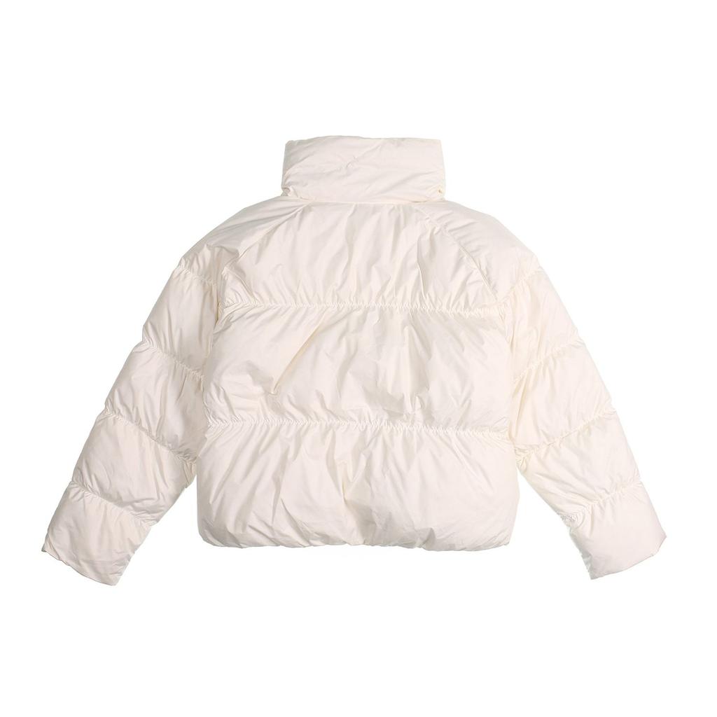 Nike Sportswear V-Neck Puffer Jacket with Chevron Design Women Outerwear Pale-Ivory BV2880-110