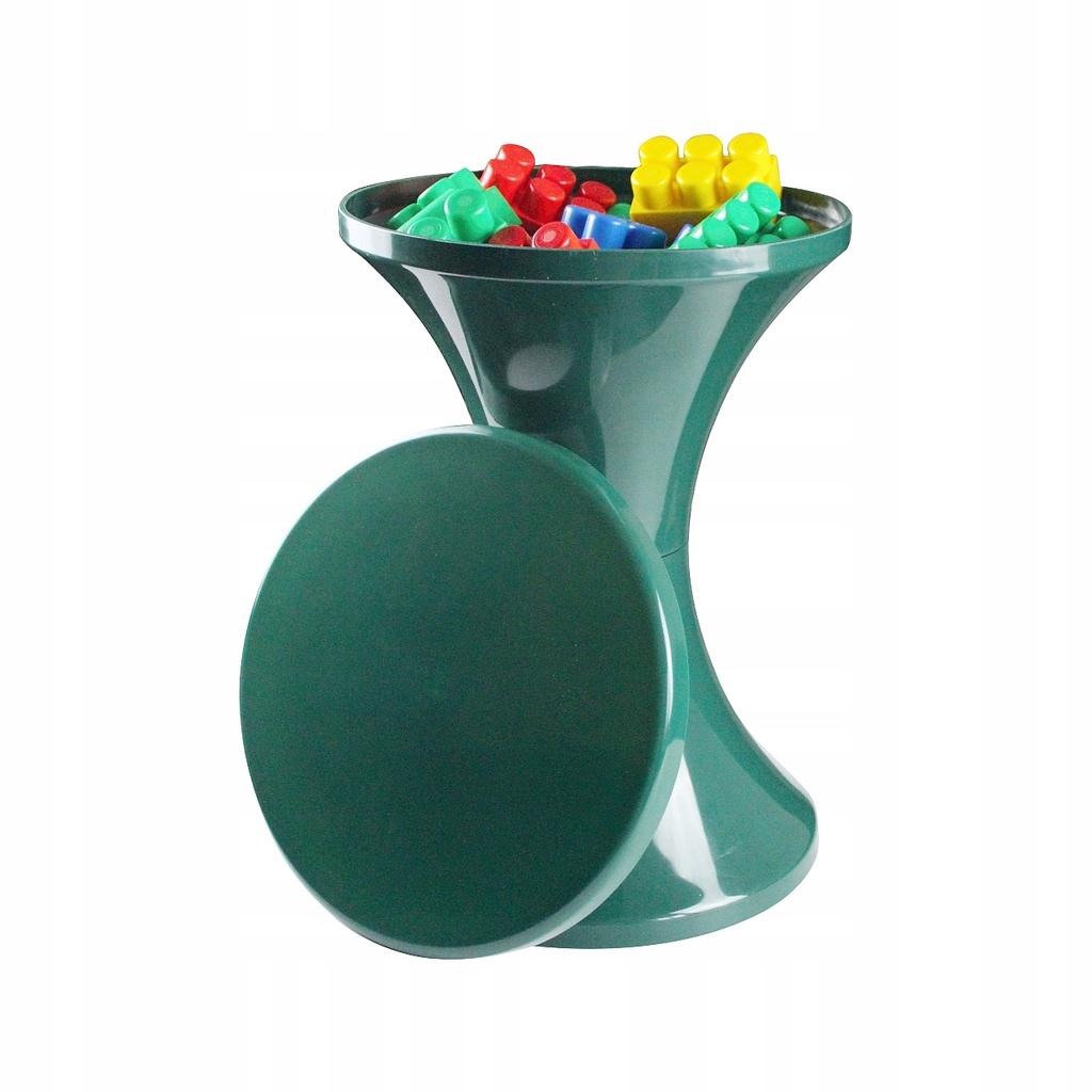 Plastic Hourglass Stool Polish Product Dark Green