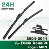 For Dacia Renault Logan MK1 2004-2011 2005 2006 2007 2008 Wiper Front Wiper Blades Windshield Windscreen Window Brush 20"+20