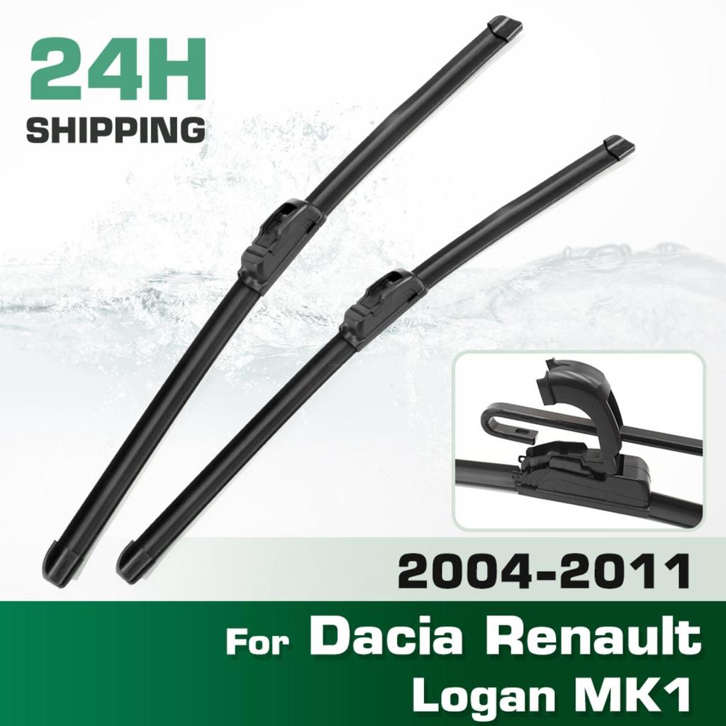For Dacia Renault Logan MK1 2004-2011 2005 2006 2007 2008 Wiper Front Wiper Blades Windshield Windscreen Window Brush 20"+20