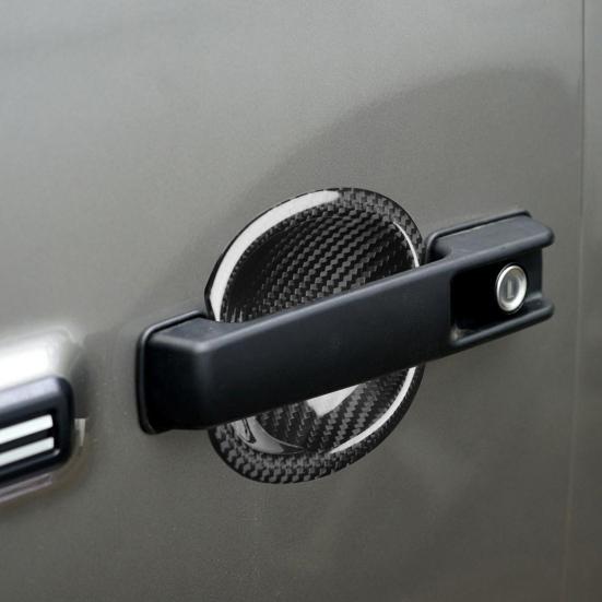 

4 шт. самоклеящаяся дверная ручка из углеродного волокна, боковая чаша, чаша для стайлинга автомобилей