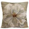 Ölgemälde mit Blumenmustern Kissenbezug mit kurzem Plüschdruck für Wohnzimmer Sofa Dekoration Kissenbezug
