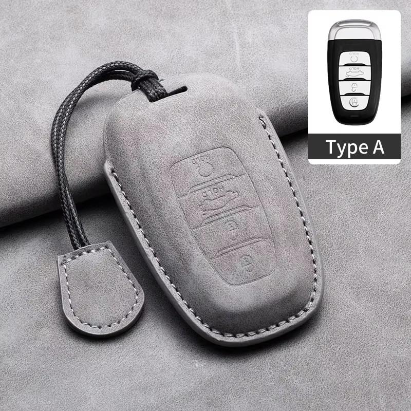 Leather Car Metal Key Case Cover For Suzuki Swift Kizashi Vitara SX4 Baleno Ignis Ciaz S-cross Ertiga Key Chain Accessories