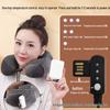 Electric Heated U-Shaped Memory Foam Neck Pillow for Travel & Office