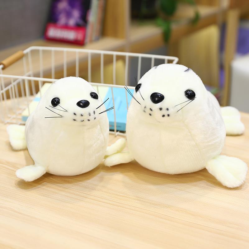 Adorable Polar Bear & Seal Plush Toy Soft Stuffed Arctic Animal Doll Cute Birthday Christmas Gift for Kids Boy Girls Decor