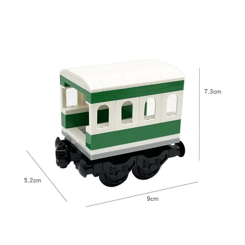 MOC Block Train Track Package City Series Train Rail Transport Cars Can Be Connected