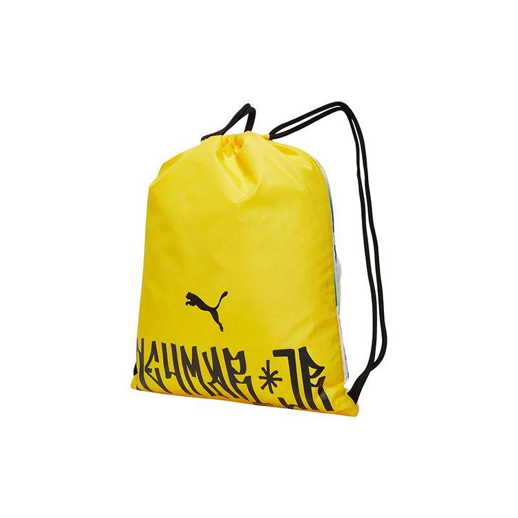 Puma Neymar Series Drawstring Gym Bag Fabric Backpack Unisex Backpack Yellow 078837-02 Yellow