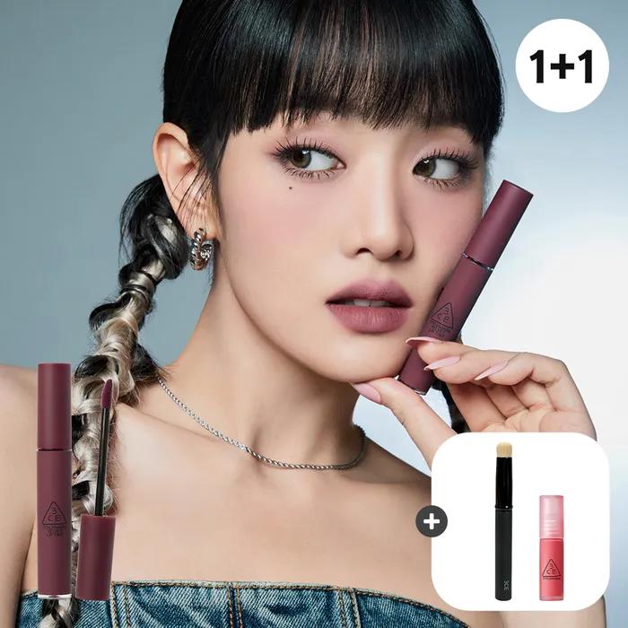 Velvet Lip Tint Duo Set (Free Mini Tint + Multi Brush)