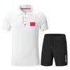 Chinese Sports Quick-Dry Polo & Shorts Set for Wushu, Swimming & Table Tennis Coaches