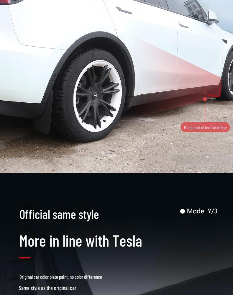 Accesorii pentru modificarea mașinii Tesla Model Y3 TPE pentru apărătoare scurte